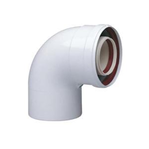 Curva coassiale 60/100 condensazione 90°