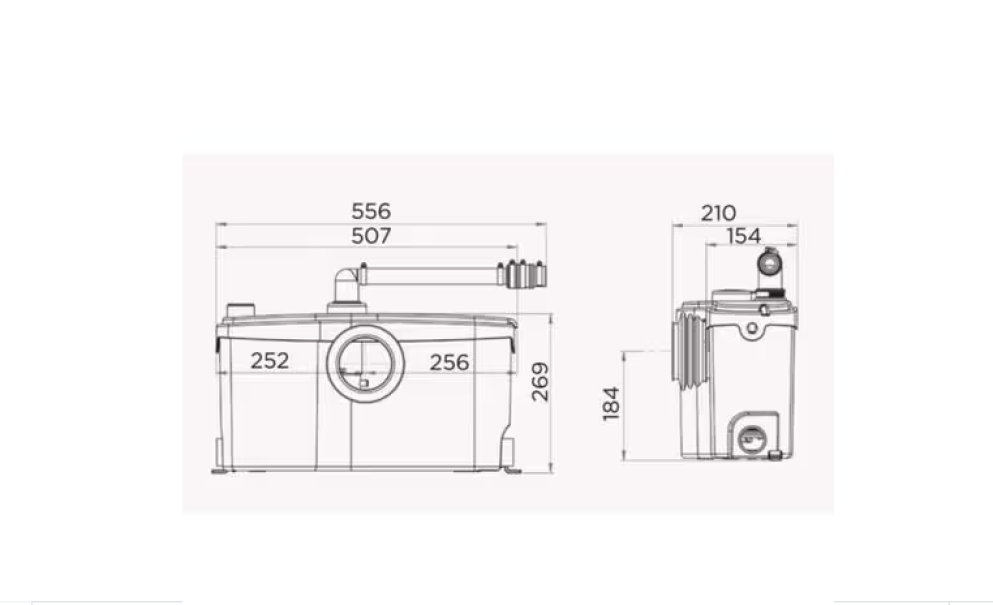 sfa sfa sanibest pro wc+lavabo+doccia+bidet utilizzi intensi - foto 2