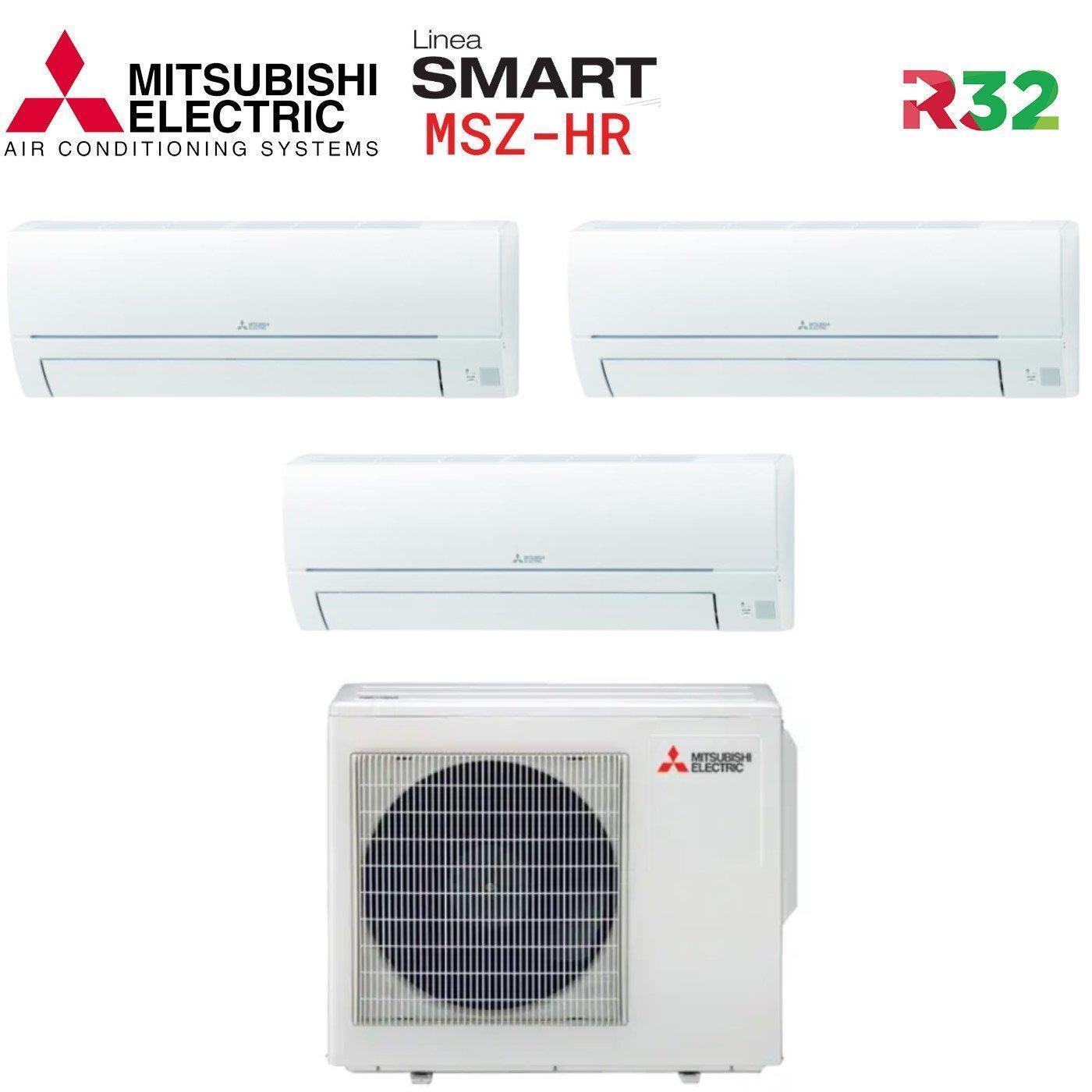 mitsubishi mitsubishi condzionatore trial hr 9+9+9 unita' esterna 5.0 kw r32 - foto 1