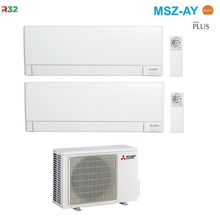 mitsubishi mitsubishi condizionatore ay dual 9+9 unita' esterna 4,2 kw r32 - foto 1