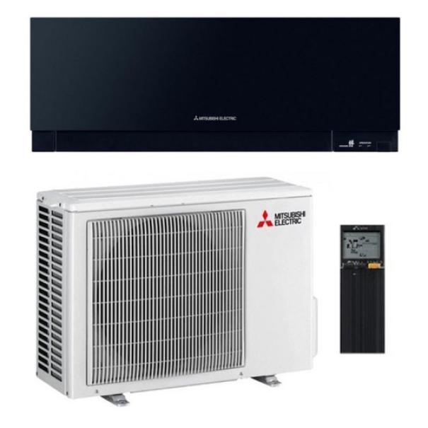 climatizzatore monosplit nero inverter wifi 9000 btu Mitsubishi Kirigamine set completo